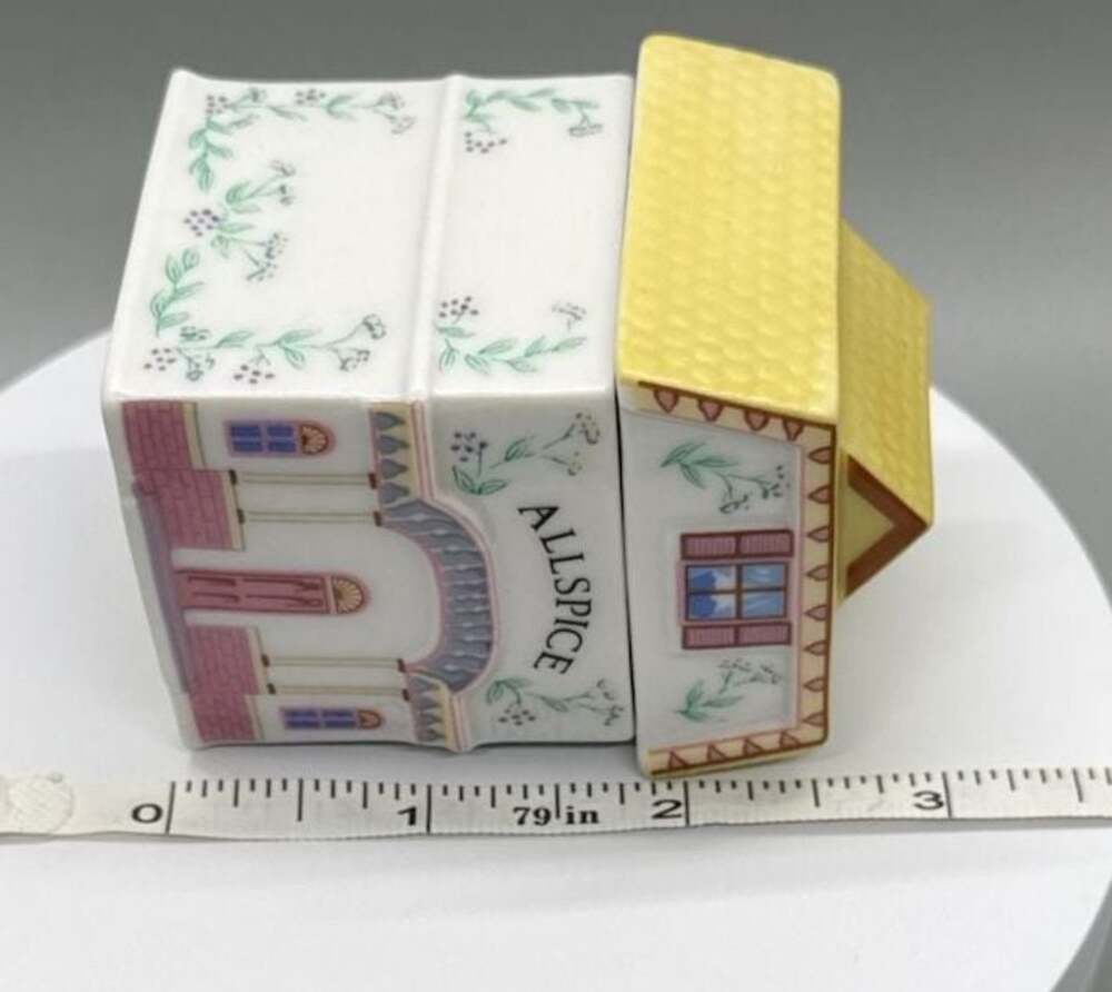 Lenox Spice Village 1989 Allspice House Jar w/ Lid Porcelain All Spice Vintage - Picture 5 of 16